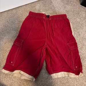 Vintage Abercrombie & Fitch Red pair and blue pair swim Shorts